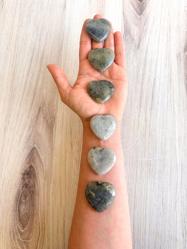 Labradorite Hearts