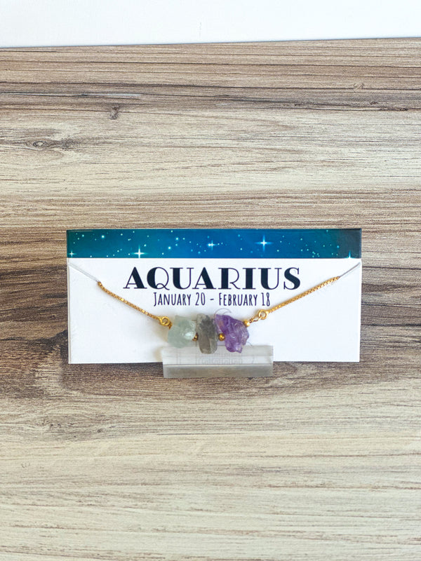 Aquarius Zodiac Bracelet