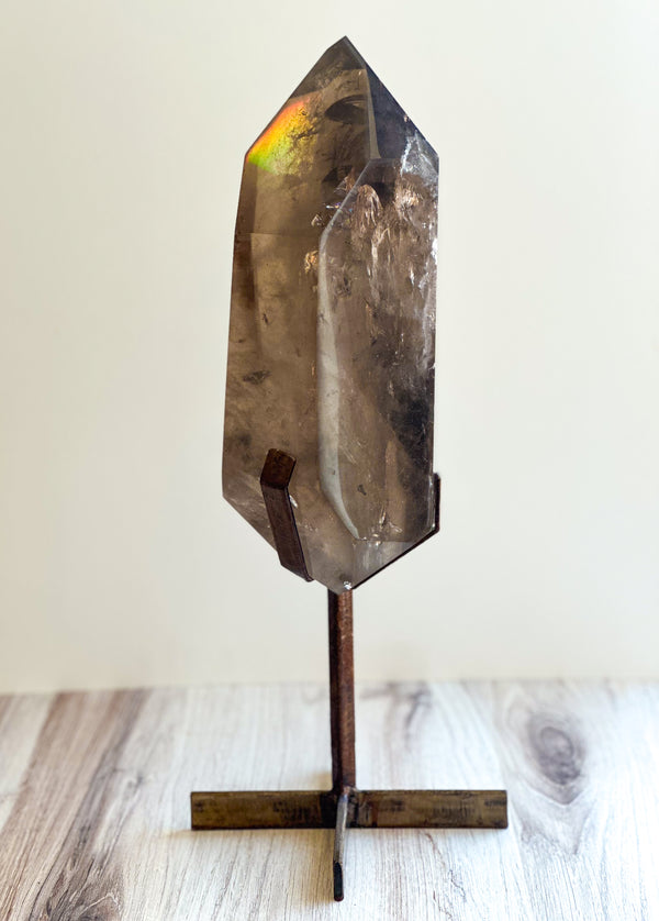 Smoky Quartz on Stand Large